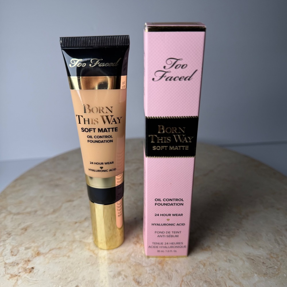 Too Faced Born This Way Soft Matte Foundation 1.0oz Golden Beige Oil Control